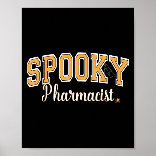 Halloween Sder Varsity Orange Lett Poster (Vorne)