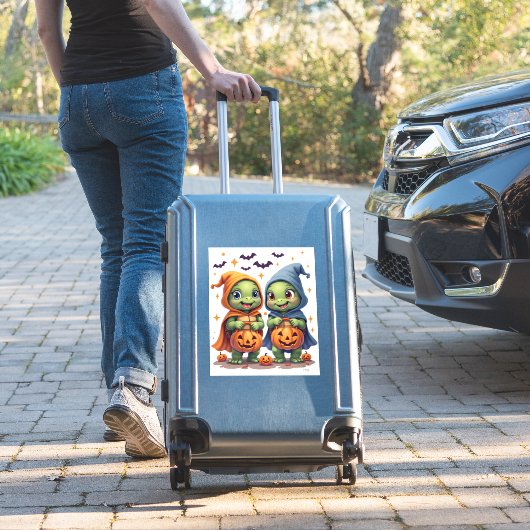 Halloween Sea Turtle Ghost Turtles T - Shirt Aufkleber (Koffer Insitu)