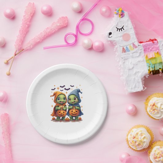 Halloween Sea Turtle Ghost Turtles T - Shirt Pappteller (Party)