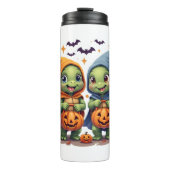 Halloween Sea Turtle Ghost Turtles T - Shirt Thermosbecher (Vorderseite)