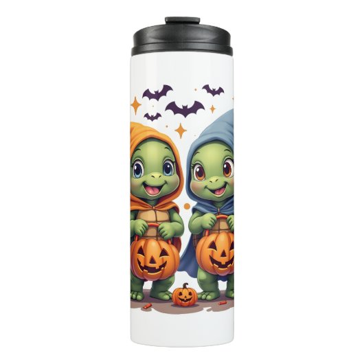 Halloween Sea Turtle Ghost Turtles T - Shirt Thermosbecher (Vorderseite)