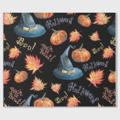 Halloween seamless pattern with halloween pumpkin, geschenkpapier (Flach)