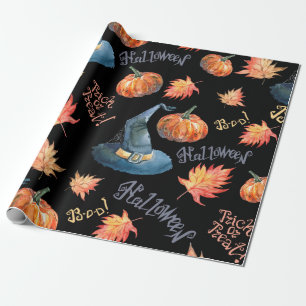 Halloween seamless pattern with halloween pumpkin, geschenkpapier