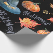 Halloween seamless pattern with halloween pumpkin, geschenkpapier (Ecke)