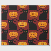 Halloween seamless pattern with pumpkins and black geschenkpapier (Flach)