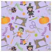 Halloween Seamstress Nähbegriffe Stoff (Nahaufnahme)