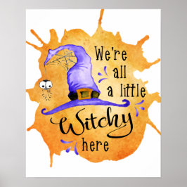 Halloween Season Funny Hexe Sprichwort Poster
