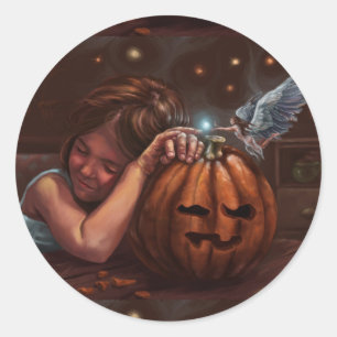 Halloween-Segen Runder Aufkleber