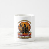 Halloween seit letztem beflogenen Hexenhaus Kaffeetasse (Mittel)