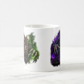 Halloween Sensenmann Lila Gruseliger Kaffeebecher Kaffeetasse (Mittel)