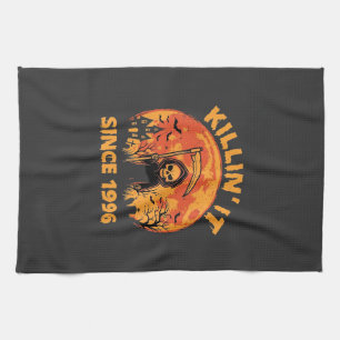 Halloween Sensenmann seit 1996 Geburtstagsdesign_1 Geschirrtuch