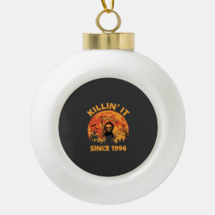Halloween Sensenmann Seit 1996 Geburtstagsdesign_1 Keramik Kugel-Ornament