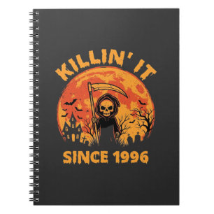 Halloween Sensenmann Seit 1996 Geburtstagsdesign_1 Notizblock
