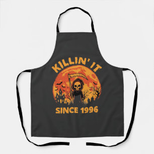 Halloween Sensenmann seit 1996 Geburtstagsdesign_1 Schürze