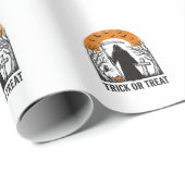 Halloween Sensenmann Streich oder Saß Süßigkeiten Geschenkpapier (Rolleneckpunkt)