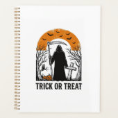 Halloween Sensenmann Streich oder Saß Süßigkeiten Planer (Vorderseite)
