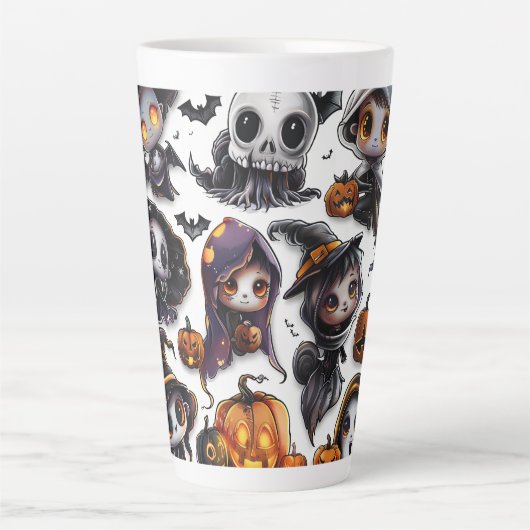 Halloween Series Digital Art Latte Tasse (Vorderseite)