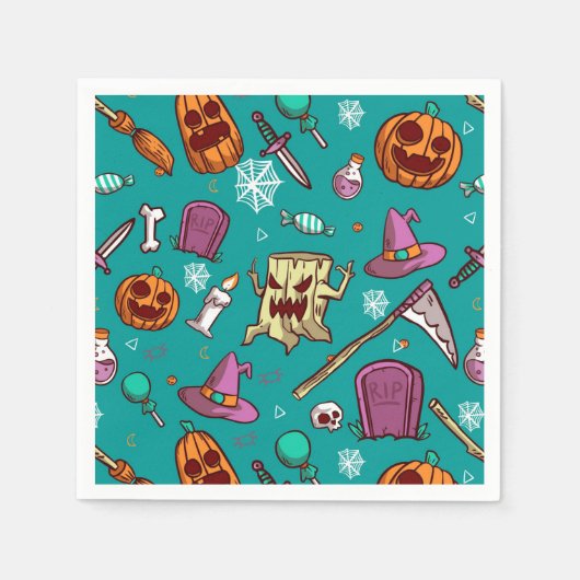 Halloween Serviette (Vorderseite)