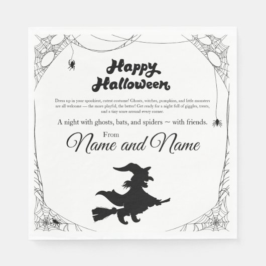 Halloween Serviette (Vorderseite)