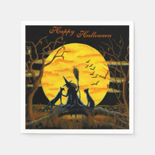 Halloween-Servietten "Geduld, Halloween nähert Serviette