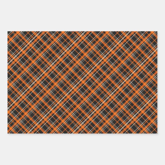 Halloween Set 2: Bat & Zwei Karierte Muster Geschenkpapier Set (Vorderseite 3)