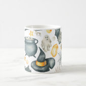 Halloween-Set: Fledermaus, schwarze Katze, Spinne, Kaffeetasse (Mittel)