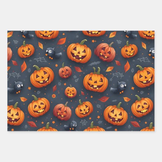 Halloween-Set für Wrapping Paper Geschenkpapier Set (Vorderseite 3)