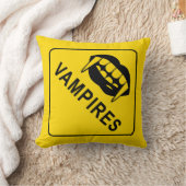 Halloween, Sexy Vamps, Warnzeichen Kissen (Decke)