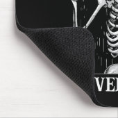 Halloween Shaka Hand Sign Never Better Skeleton Fu Mousepad (Ecke)