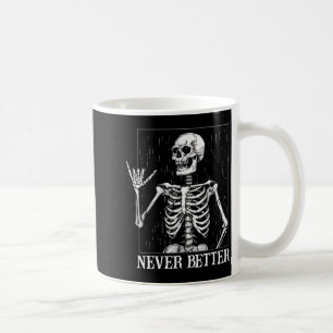 Halloween Shaka Handzeichen Niemals Besser Skelett Kaffeetasse