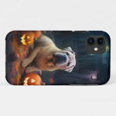 Halloween Shar Pei mit Pumpkins Beängstigend Case-Mate iPhone Hülle (Rückseite (Horizontal))