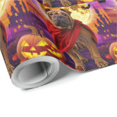 Halloween Shar Pei Vampire Pumpkins Beängstigend Geschenkpapier (Rolleneckpunkt)