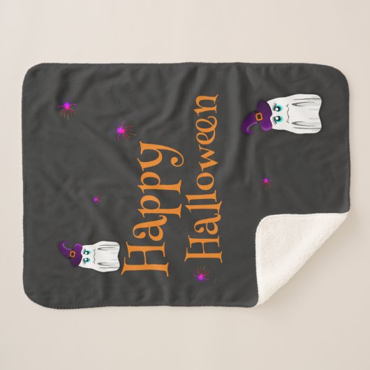 Halloween Sherpadecke (Vorderseite (Horizontal))