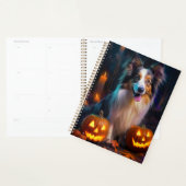 Halloween Shetland Sheepdog mit Pumpkins Beängstig Planer (Anzeige)