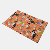 Halloween Shetland Sheepdog Sheltie Fußmatte (Schrägansicht)