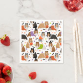 Halloween Shetland Sheepdog Sheltie Serviette (Beispiel)