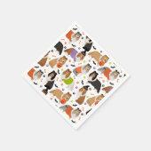 Halloween Shetland Sheepdog Sheltie Serviette (Ecke)