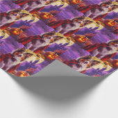 Halloween Shetland Sheepdog Vampire Pumpkins Beäng Geschenkpapier (Ecke)