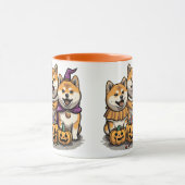 Halloween Shiba Inu Hunde Tasse (Zentrum)