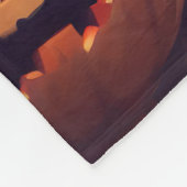 Halloween Shiba Inu mit Pumpkins Beängstigend Fleecedecke (Ecke)