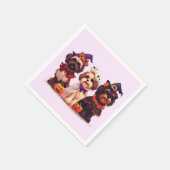 Halloween Shih Tzu Dogs Serviette (Ecke)