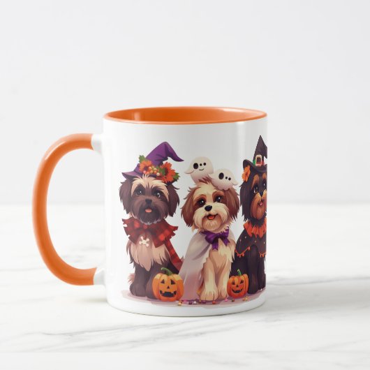 Halloween Shih Tzu Dogs Tasse (Links)