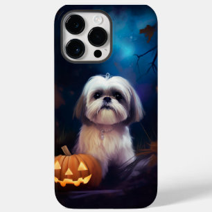 Halloween Shih Tzu mit Pumpkins Beängstigend Case-Mate iPhone 14 Pro Max Hülle