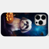 Halloween Shih Tzu mit Pumpkins Beängstigend Case-Mate iPhone Hülle (Rückseite (Horizontal))