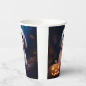 Halloween Shih Tzu mit Pumpkins Beängstigend Pappbecher (Links)