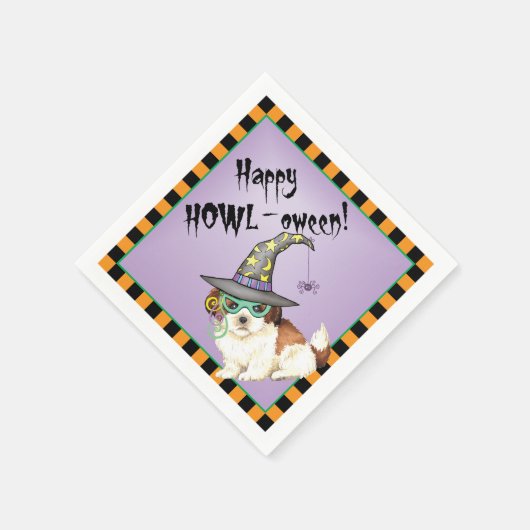 Halloween Shih Tzu Napkins Serviette (Ecke)