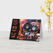 Halloween - Shih Tzu - Ruffles Riley Karte (Gelbe Blume)