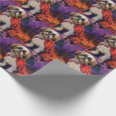 Halloween Shih Tzu Vampire Pumpkins Beängstigend Geschenkpapier (Ecke)