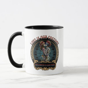 Halloween-Shirt Dancing Skeleton T-Shirt Kaffe Tasse