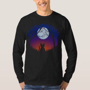 Halloween-Shirt-fettes schwarze T-Shirt